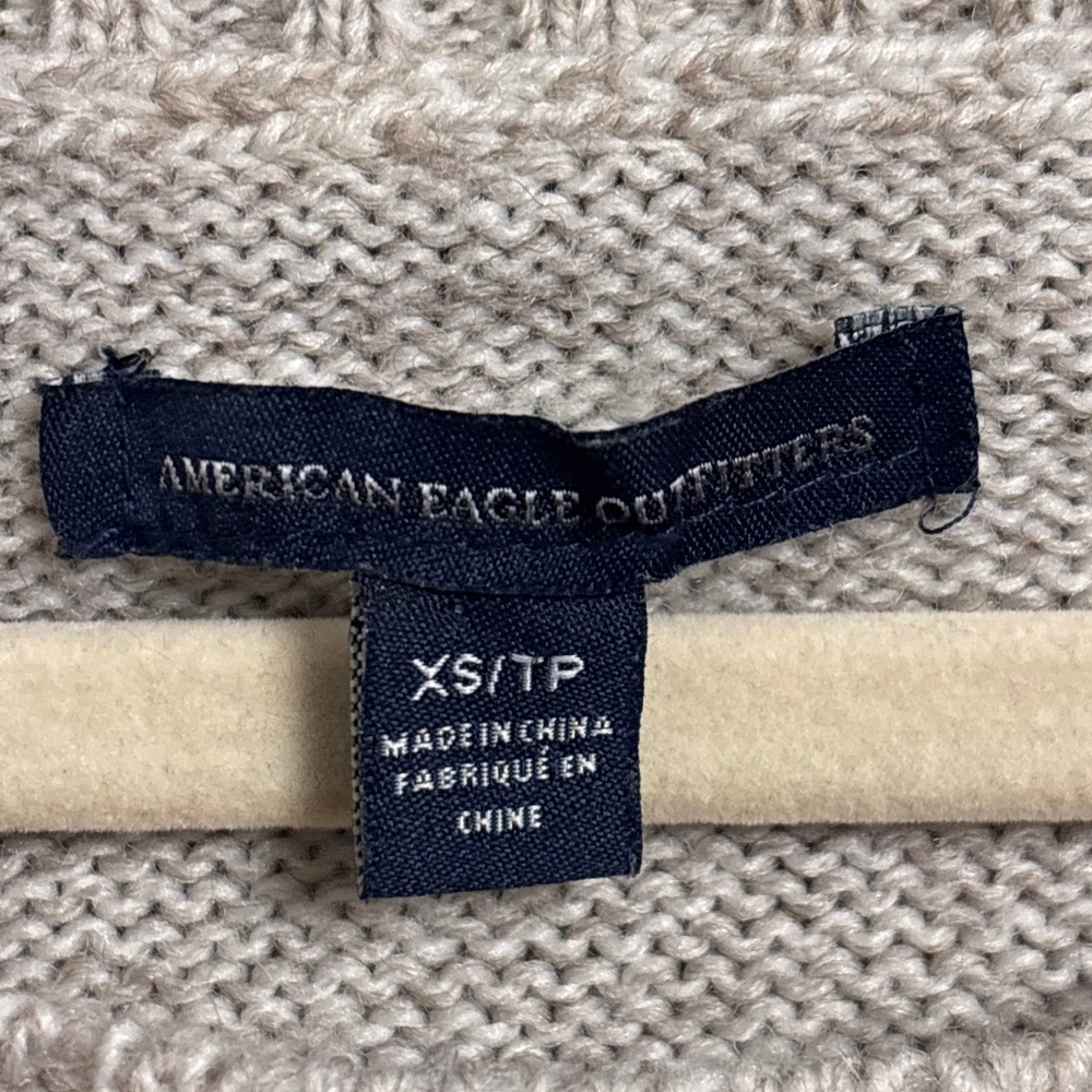 American Eagle Sweater XS Brown Southwestern Wool Blend Aztec Boho Fall Winter - Picture 4 of 11